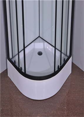 900*900*2150mm Black  Aluminium Alloy Frame Toughened Glass Shower Cabin